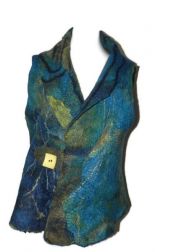 Teal-Gold 4-Way Vest