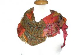 Tangerine Jazz Scarf