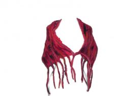 Whimsical Fringe Wrap - Fuchsia