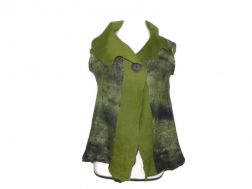 Green Collared Vest