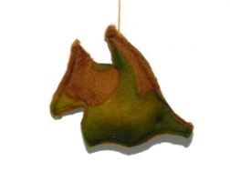 Green and Gold Fish Ornamant