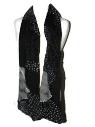 Shambolic Scarf-Black & White