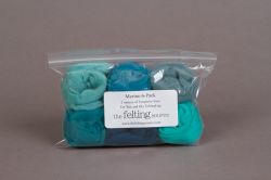 Merino 6-Packs Turquoise hues - 2 ounces