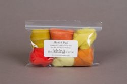 Merino 6-Packs Yellow/Orange hues - 2 ounces